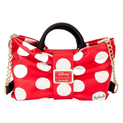 LOUNGEFLY DISNEY MINNIE MOUSE METALLIC RED BOW EARS  display picture 3