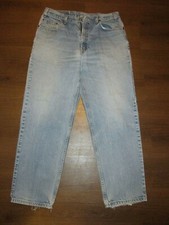 Levis Relaxed Straight Leg Fade Blue Denim Jeans Vintage Men's 36 x 30 TD5-31