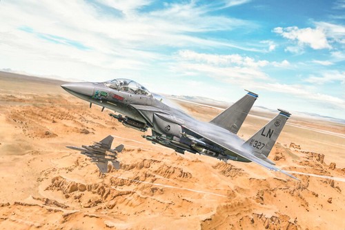 F-15E Strike Eagle Fighter 1:48 Plastic Model Kit Italeri