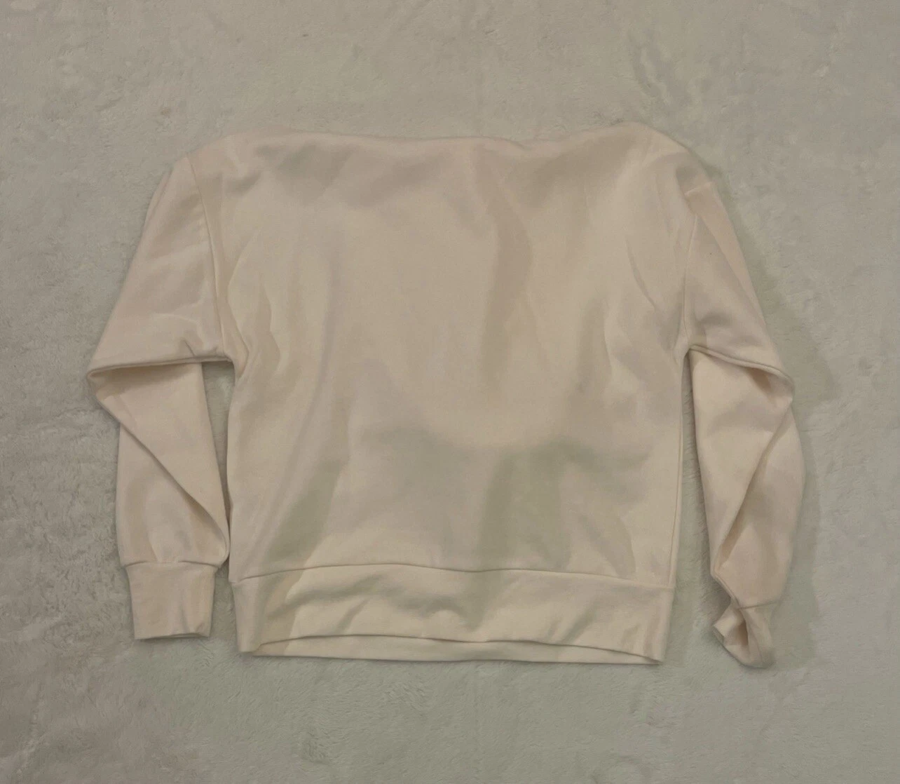 OFF WHITE Felpa con cappuccio pullover DSG Everyday crema nuova con etichetta taglia XS