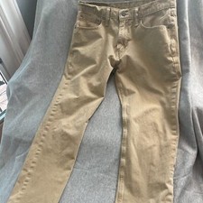 Levi 502 Boy's Khaki Jeans Size 30 W -32 L 
