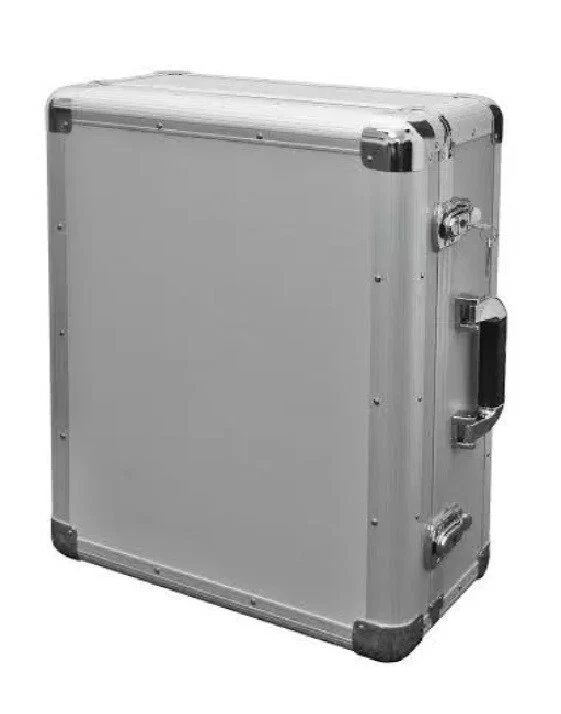 DJ LP Deck Turntable Aluminium Storage Flight Carry Case - Lightweight, Silver - Image 3 of 3