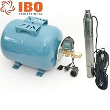 100 L Hauswasserwerk mit Tiefbrunnenpumpe 11bar 2400l/h Tauchpumpe Druckkessel