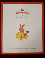 New Bunnykins Royal Doulton 4 X6 Picture Frame Silver Plated