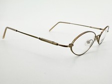 NOS Eddie Bauer Alley Eyeglasses FRAMES WHT Gold 44 18-135 Beige Italy J318