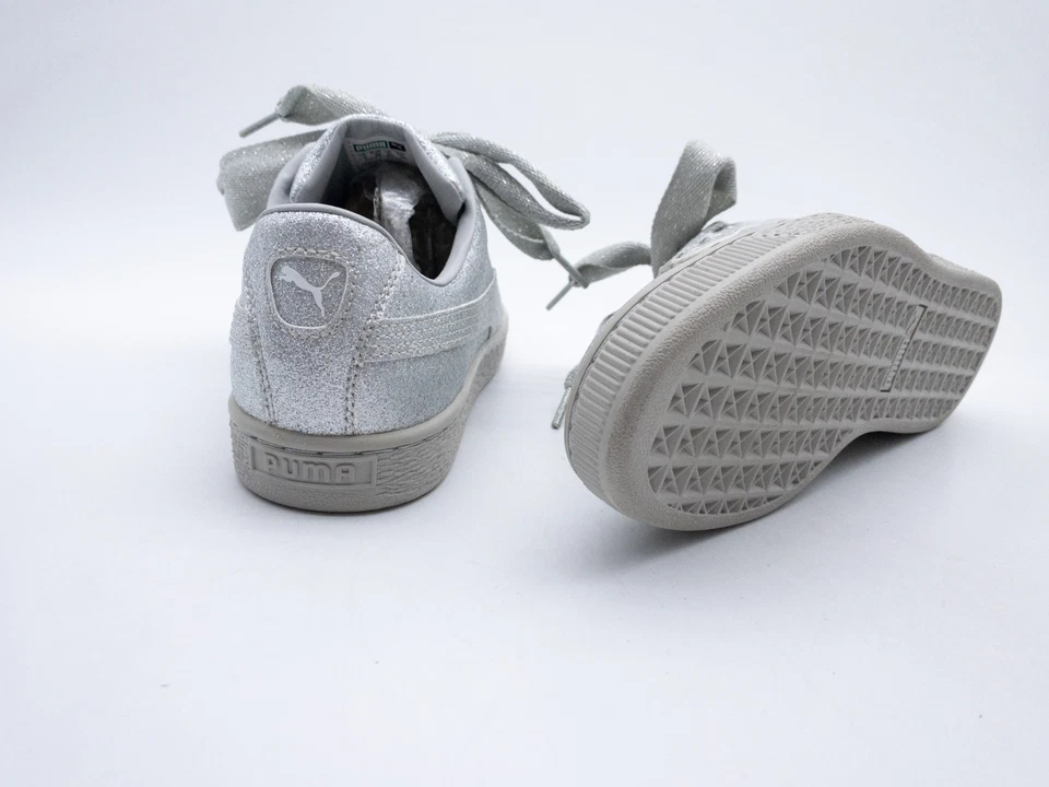 PUMA Basket Donna Scarpe Tempo Libero Sneaker Lacci da Argento Tg. 38 Eu Art - Immagine 2 di 4