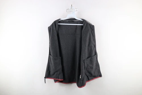 Simply Southern Mens Medium Spell Out Color Block Full Zip Fleece Vest Jacket image 7