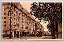 London Oxford Street Marble Arch England Vintage Postcard Antique Cars Buses