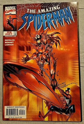 The Amazing Spider-Man #431 (Marvel - 1998) NM+ Carnage, Silver Surfer