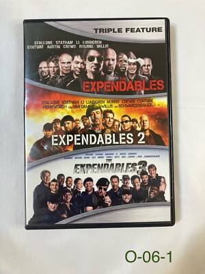 EXPENDABLES Collection 1 2 3 Triple Feature (DVD, 2014) - VERY GOOD