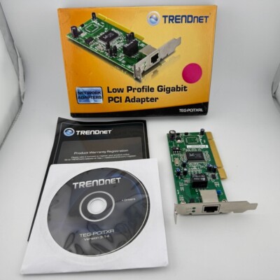TRENDnet  TEG-PCITXRL PCI Gigabit Ethernet Network Card - NEW NOS