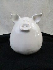 Salvadanaio vintage Global Views ceramica bianca made in Italy raro