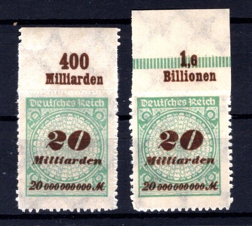 Dr-Infla 329B Or-A, B Upper Margin MNH Unstamped (BA3420