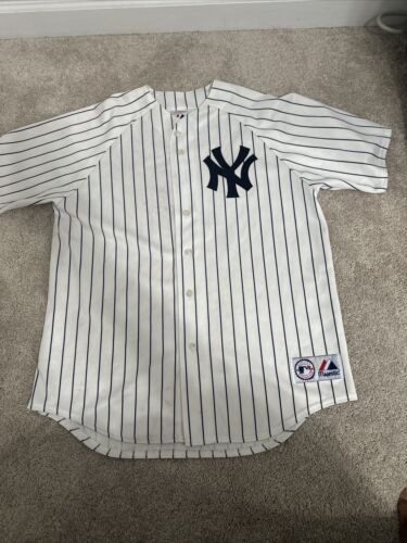 Majestic MLB New York Yankees Gary Sheffield #11 Jersey Size XL Pin Stripes - Picture 2 of 8