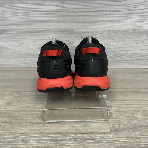 Under Armour Charged Ultimate 3.0 Trainers Size 7.5 Black Red Gym Shoes Training - Picture 6 of 11