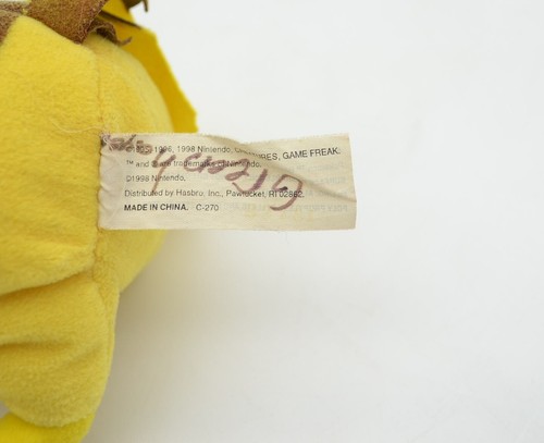 Vintage Nintendo Game Freak 1996 / 1998 Pikachu Stuffed Animal Plush Toy 6" - Picture 6 of 8