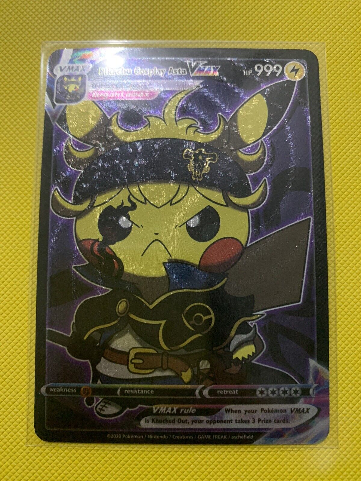 Pikachu Cosplay, Black Clover, Asta Custom Cards