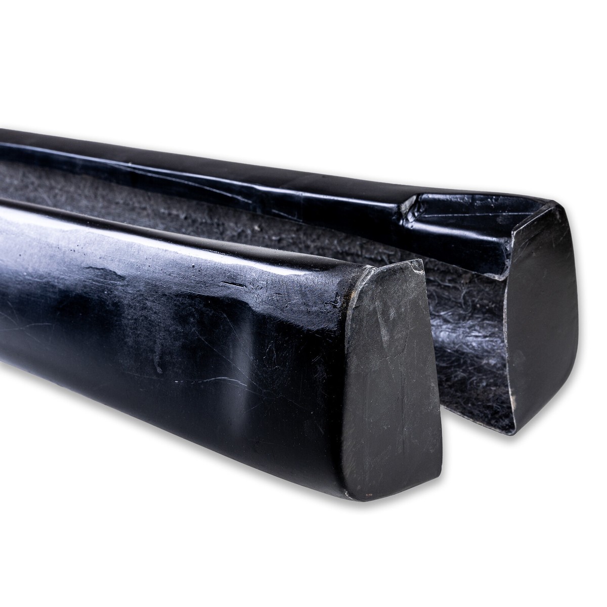 Painted Black(Custom OK) FRP Side Skirt Extension For BMW 02