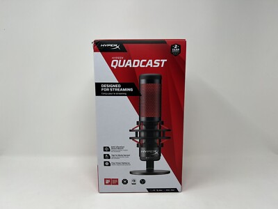HyperX Quadcast USB Microphone Broadcasting Condenser 4P5P6A6#ABA M90460-001