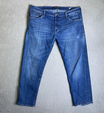 Mavi Jeans Men 40 Zach Straight Leg Blue Denim 5 Pockets Stretch Casual Distress