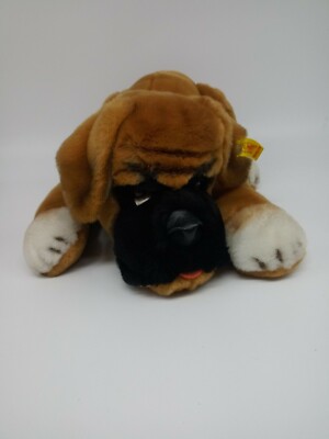 Steiff Bobby The Boxer Dog 4045/35 Button In Ear Made In Western