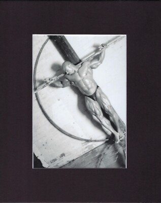 8X10'' Matted Print Picture Jacked Shredded: Bodybuilder, Shirtless, Speedo