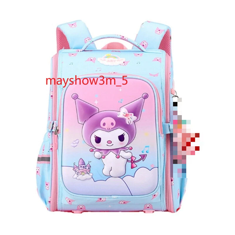 Kuromi Niños Trolley Estuche Mochila Estudiante Bolsa de Viaje 6 Ruedas Regalo Halloween NUEVO Foto 4 de 4