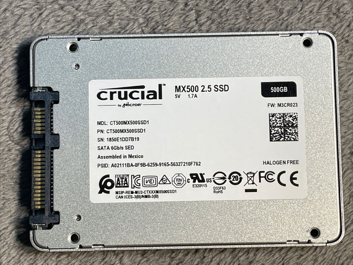 Crucial MX500 500 GB SSD