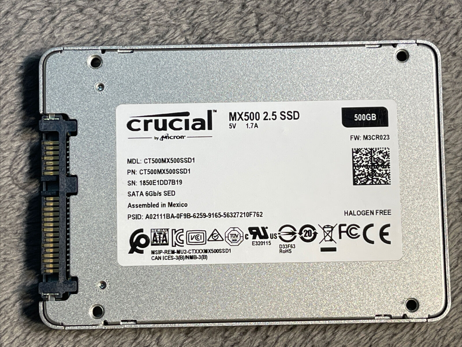 Disque SSD interne Crucial MX500 - 500Go - Smartphones à Dakar