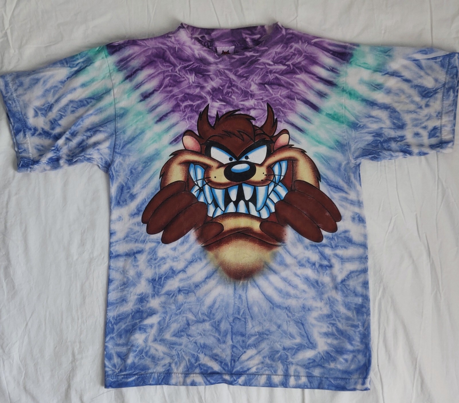 Looney Tunes Tie Dye Taz Tasmanian Devil Short Sleeve… - Gem