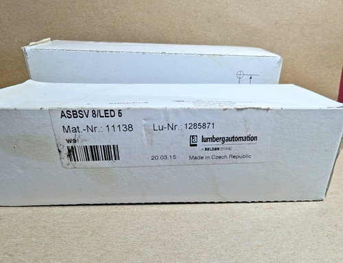 Lumberg Automation ASBSV 8/LED 5 M12 Distribution Module, 8Port 5P, M23 (New) - Picture 2 of 7