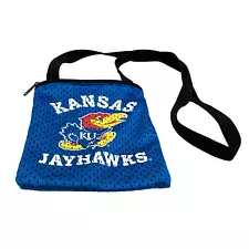 7.5x6 KU Kansas Jayhawks Bag Pouch Purse Little Earth Productions Blue  S2