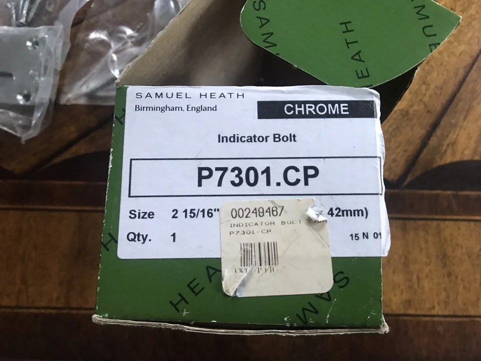 Perno indicador cromado Samuel Heath Foto 2 de 4
