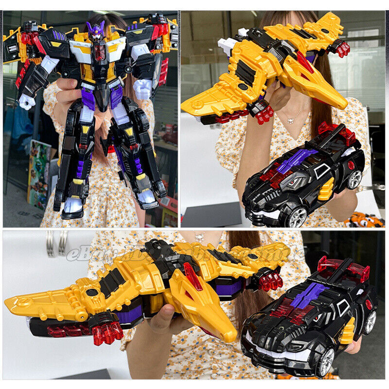 Figurine Miniforce Super Dino Power - TYRANNO LIGHTNING Ptera Air - Robot Transformable Dinosaure/avion - Neuf