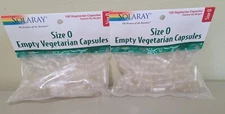 Solaray - Empty Vegetarian Capsules Size 0 Vegetarian Capsules BRAND NEW! 200 ct