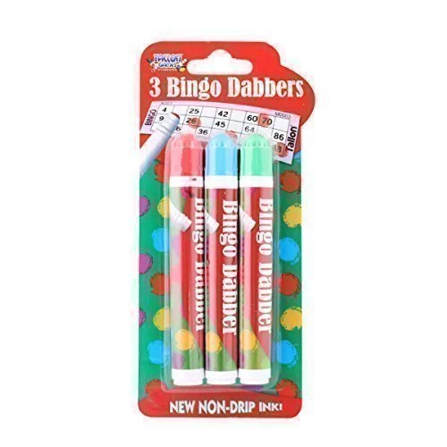 12 Rotuladores Bingo Dabbers De Colores - Punta Redonda, Tinta Súper Lavable, Barril Ergonómico - Perfectos Para Bingo, Arte Y Actividades Infantiles