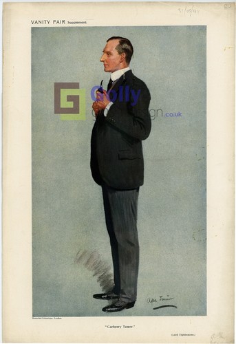 Original Vanity Fair art print of Lord Elphinstone 31/5/11 V428