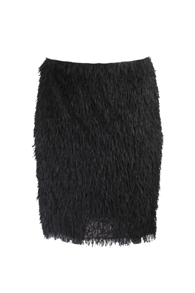 Studio M Black Eyelash Mini Skirt XS