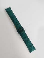 16mm Teal Genuine Ostrich Watch Band - USA