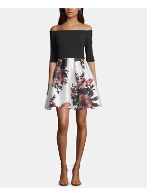betsy and adam fit and flare dress Fitted Bodice Dress main image 0