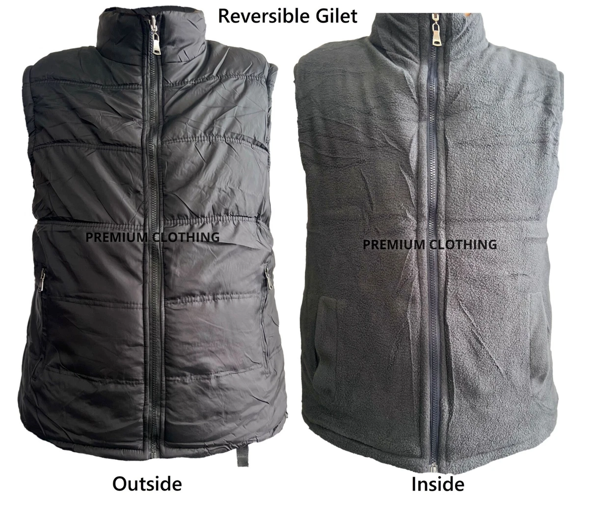 Mens fleece lined clearance gilet