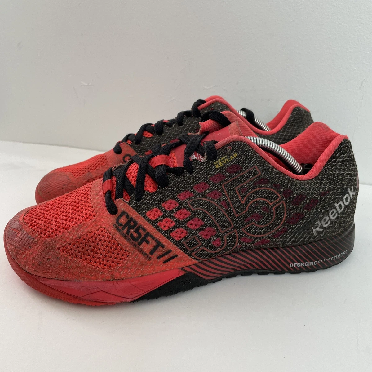 Reebok CrossFit Womens Size 8 Training Shoes Kevlar Black Red CR5FT Nano 05