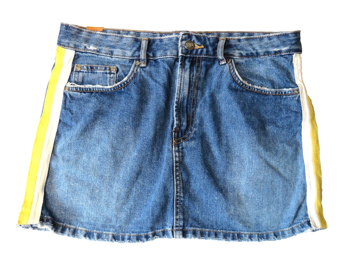 Trf Zara Ripped Denim Skirt Zara Authentic Denim Mini Skirt By TRF