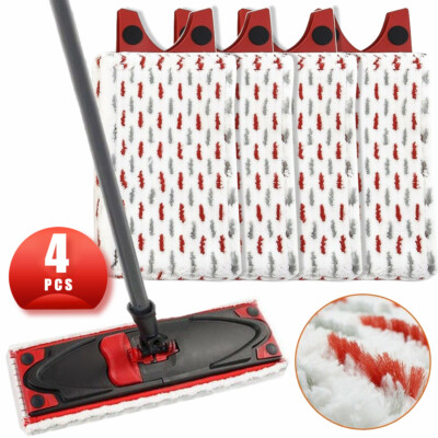 4x For Vileda Ultramax 1-2 Spray Mop Replacement Microfiber Head Refill Pads Neu