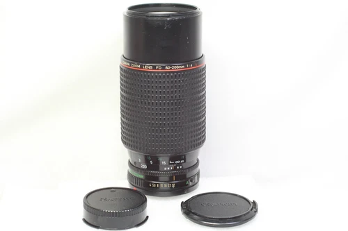 Canon New FD NFD 80-200mm F/4 L MF Zoom Telephoto Lens From Japan