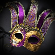 Jester Masks: Jester Masks - Venetian Joker Masquerade Mask