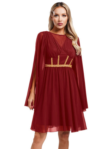Women Dress Up Grecian Dresses Long Dressing Maxi Robe Party Costume Stage Toga - Picture 22 of 35