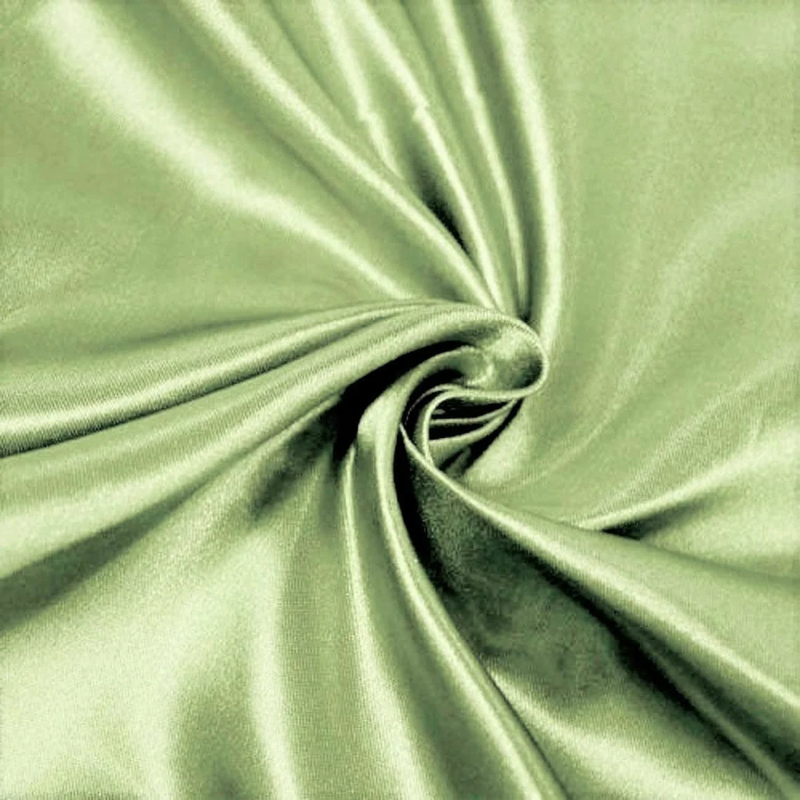 Sage 60" Wide (Peau de Soie) Silk Skin Duchess Bridesmaid, Dress, Dull Satin