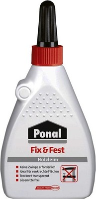 Ponal Express wood glue, transparent and fast-drying wood adhesive for