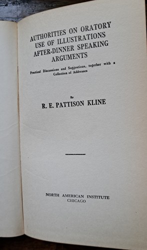 Public Speaking Library. Kline.North American Institute 1929 Set Of 4 Hardcover - Picture 6 of 16